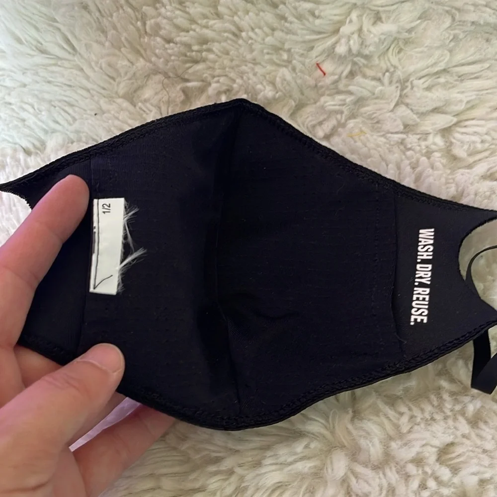 Adidas Black and White Face Mask